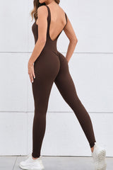 Women Hollow Out Beauty Back Peach Butt Tight One-Piece Nude Quick Dry Sports Fitness Yoga Clothing
