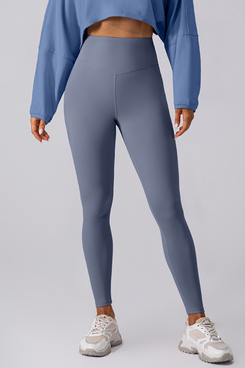 Women's V High-Waist Seamless Butt-Lifting Yoga Leggings