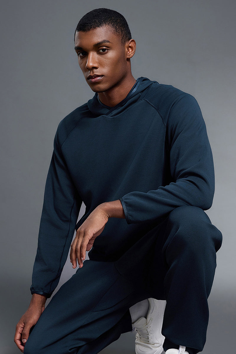 Men Outdoor Hooded Comfortable Stretchy Long Sleeve Sweatshirt