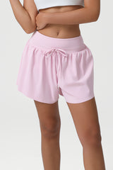 Women High-Waisted Loose Fit Quick-Dry Anti-Slip Yoga Shorts