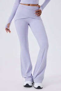 Women High-Waisted Flared Sculpting Yoga Leggings