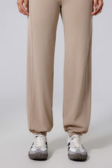 Women High-Waist Wide-Leg Butt-Lifting Cuffed Naked-Feel Yoga Running Workout Pants