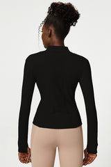 Front cardigan zipper track jacket