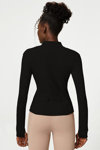 Front cardigan zipper track jacket