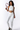 Women's Scalloped Cropped Top And V Waist Leggings Yoga Set