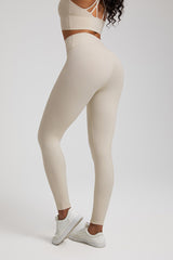 Solid High-Waisted Sports Leggings