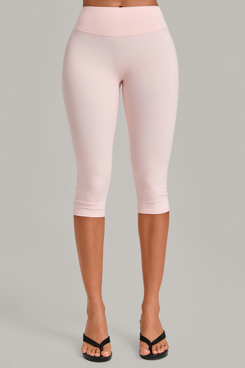 Women’s Mid-Rise Tummy Control Yoga Capri Leggings