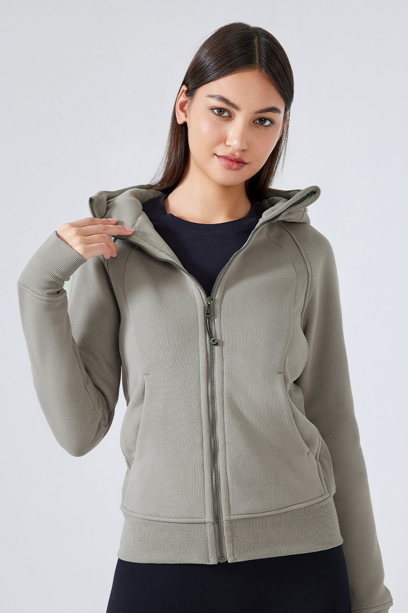 Women'S Zip Sport Hooded Jacket