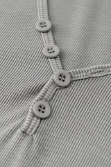 Women's Button Front V-Neck T-Shirt