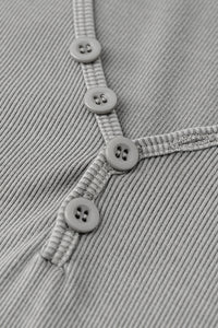 Women's Button Front V-Neck T-Shirt