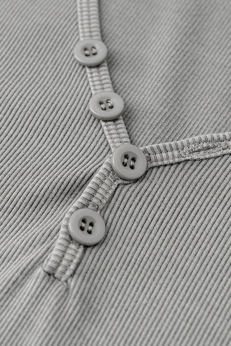 Women's Button Front V-Neck T-Shirt