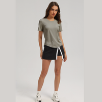 Pima cotton sports and fitness yoga top garment