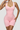 Women's Pink Leopard-Print Crisscross Back Gym Jumpsuit