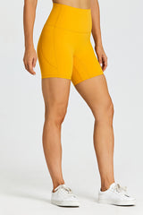 Solid Side Pocket Sports Shorts