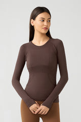 Women'S Yoga Long Sleeved With Thumbhole