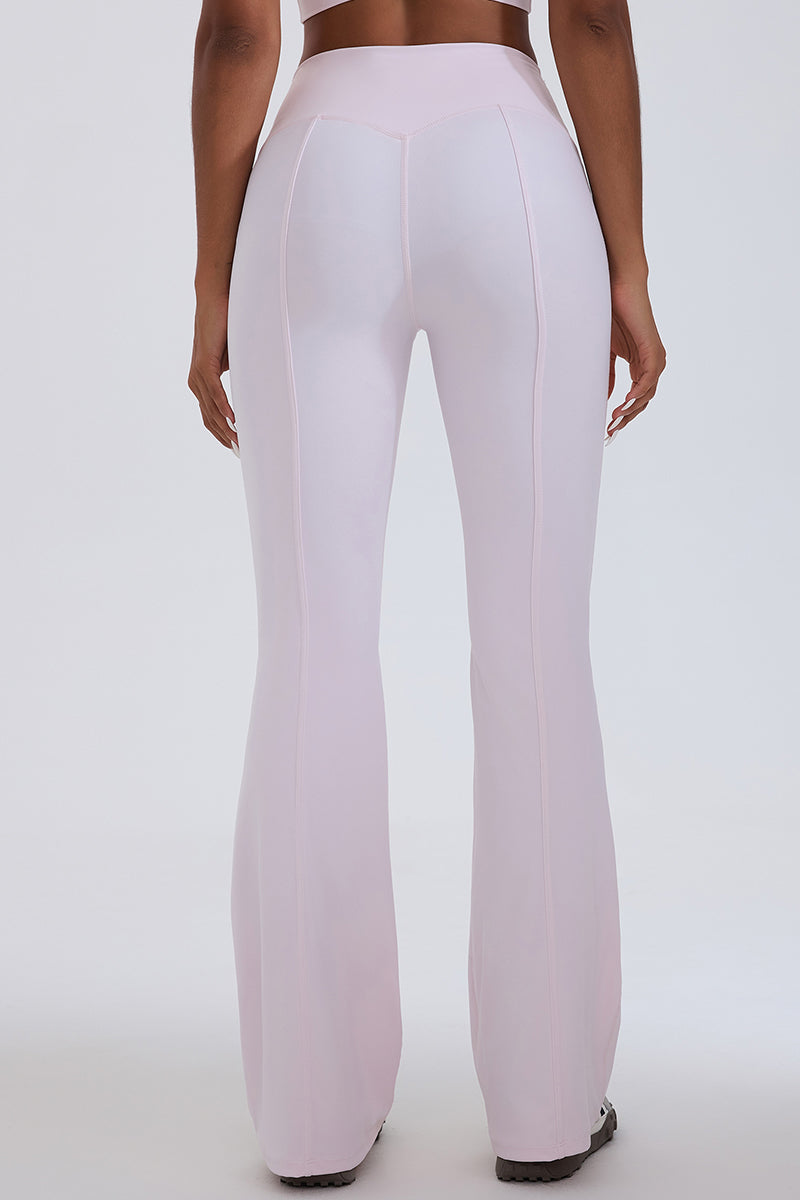 Women Hi-Waist Flared Yoga Leggings