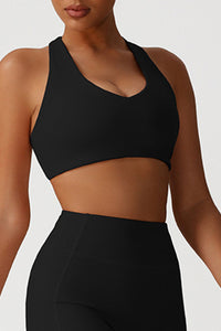 Women Cross Back V-Neck Yoga Sports Bra