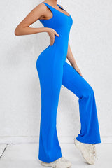 Women Hollow Out Back Micro Peach Hip Lift Sports Fitness Yoga Bodysuit