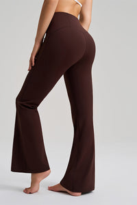 Women High-Waist Flared Butt-Lifting Naked-Feel Yoga Leggings