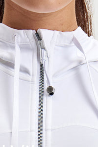 Women Slim-Fit Quick-Dry Hooded Yoga Jacket