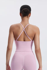 Women'S Crossover Backless Suspender Bra Underwear Sports Vest