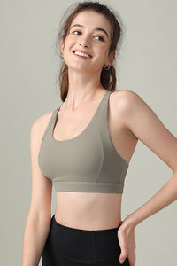 Women Crossover Sling Back Sports Bra