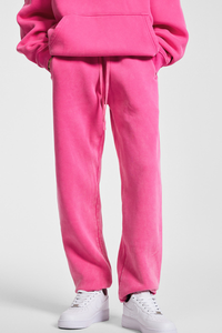 Men's Basic style ankle-cuffed wide-leg pants