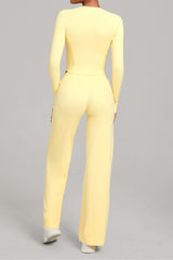 Women Naked Feel Flared Yoga Set