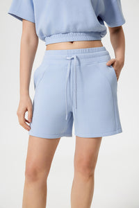Women Loose Elastic Waist Moisture Wicking Commuter Fitness Running Sports Casual Yoga Shorts