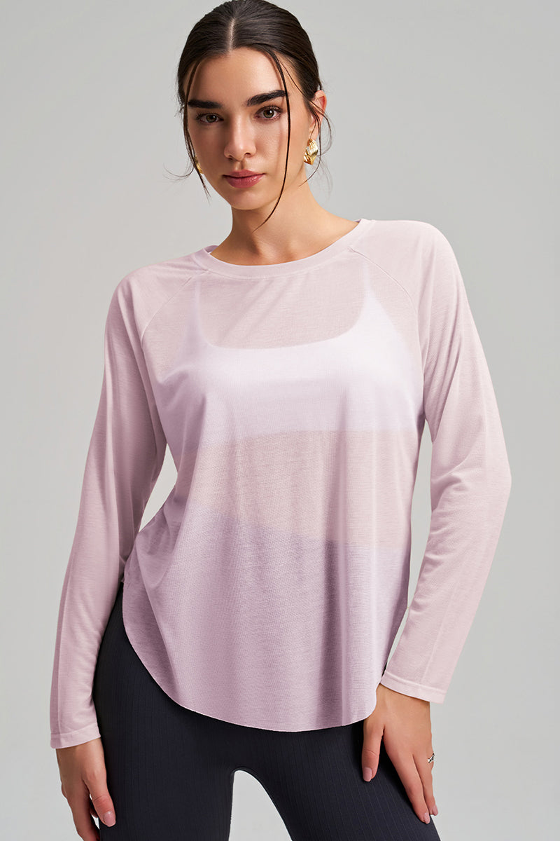 Women Loose-Fit Quick-Dry Yoga Long Sleeves