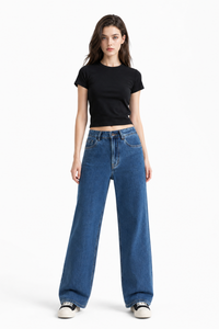 Women's Fall High Waist Soft Straight Leg Jeans