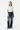 Women's Heavy Wash High Waist Straight Leg Jeans