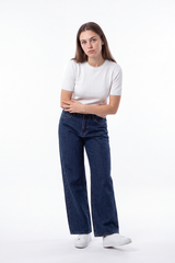 Women's High Waist Soft Drapey Wide Leg Jeans