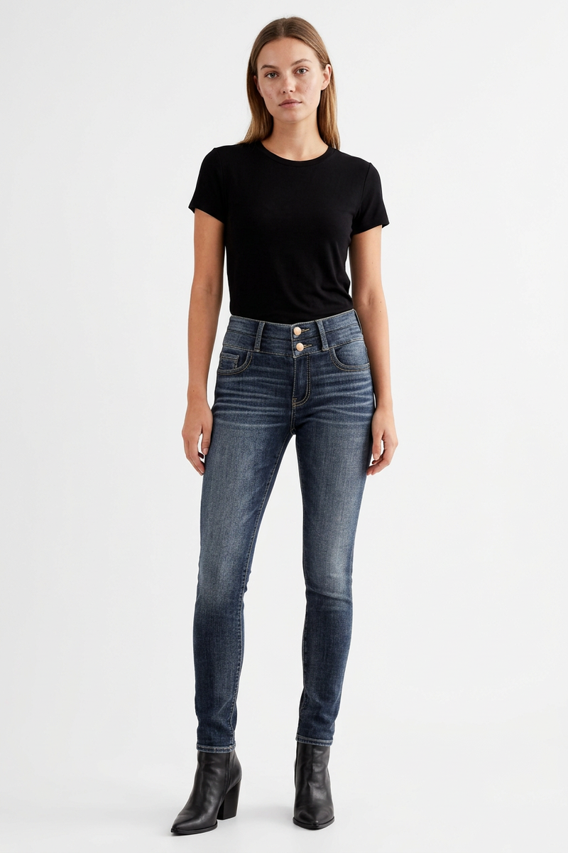 Women's Wash High Waist Stretch Skinny Jeans