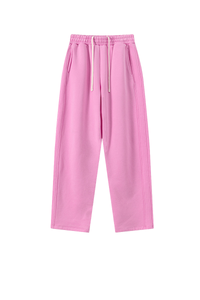 Water-washed and fleece-lined curved-blade pants.