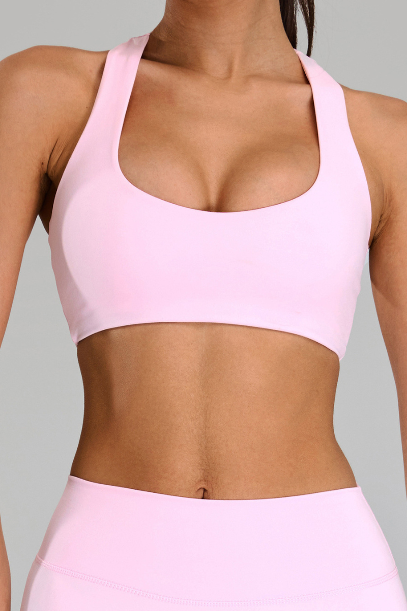 Women’s U-neck Racer-Back Back Beauty Sports Bra