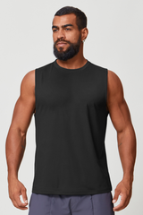 Men's Sleeveless Solid Color Breathable Running Athleisure Tank Top