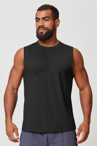 Men's Sleeveless Solid Color Breathable Running Athleisure Tank Top
