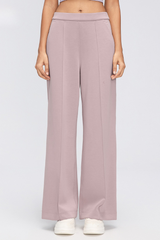 Women's Fall Center Pleat Hidden Card Pocket Wide Leg Pants