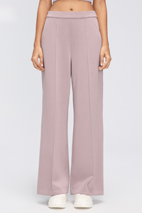 Women's Fall Center Pleat Hidden Card Pocket Wide Leg Pants