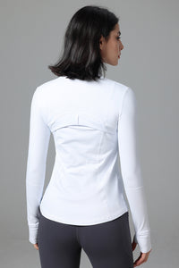 Women'S Slim Fit Sports Zipper Jacket
