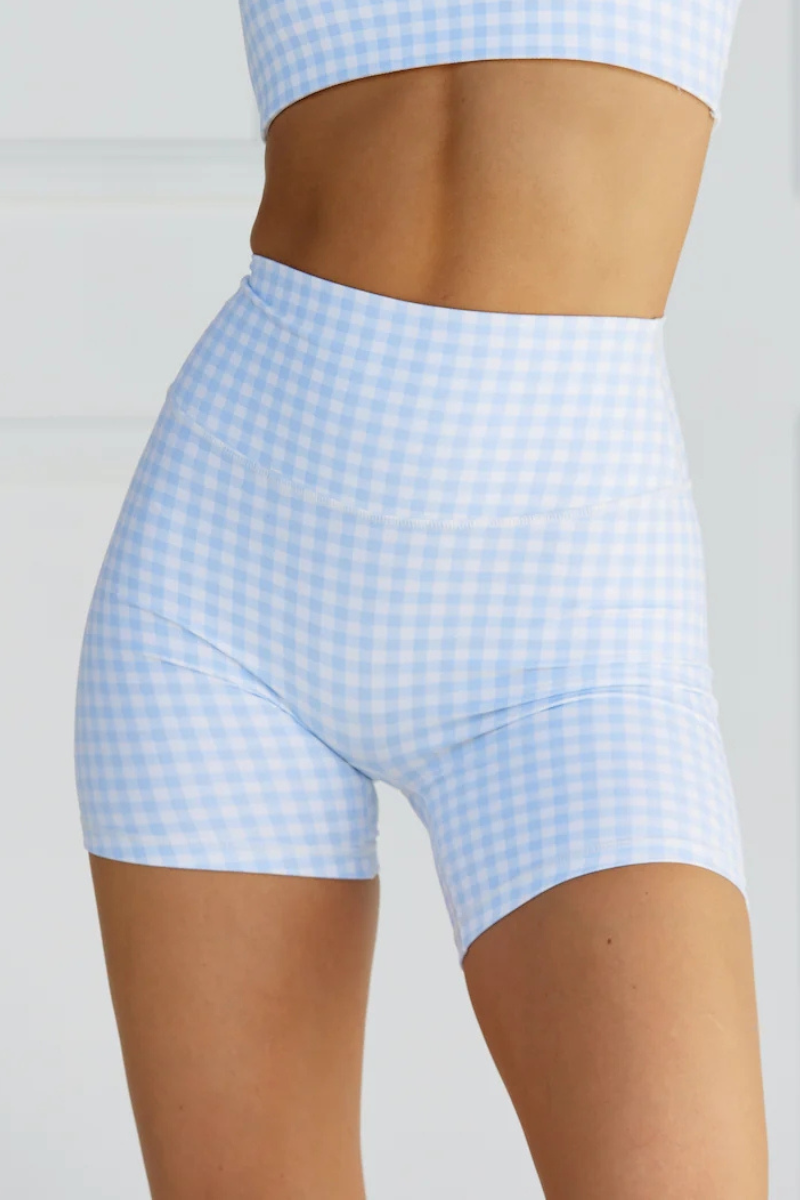 Women's Plaid Print Athletic Shorts