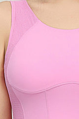 Plus Size Women's  Crisscross Back Sports Bra With Back Clos