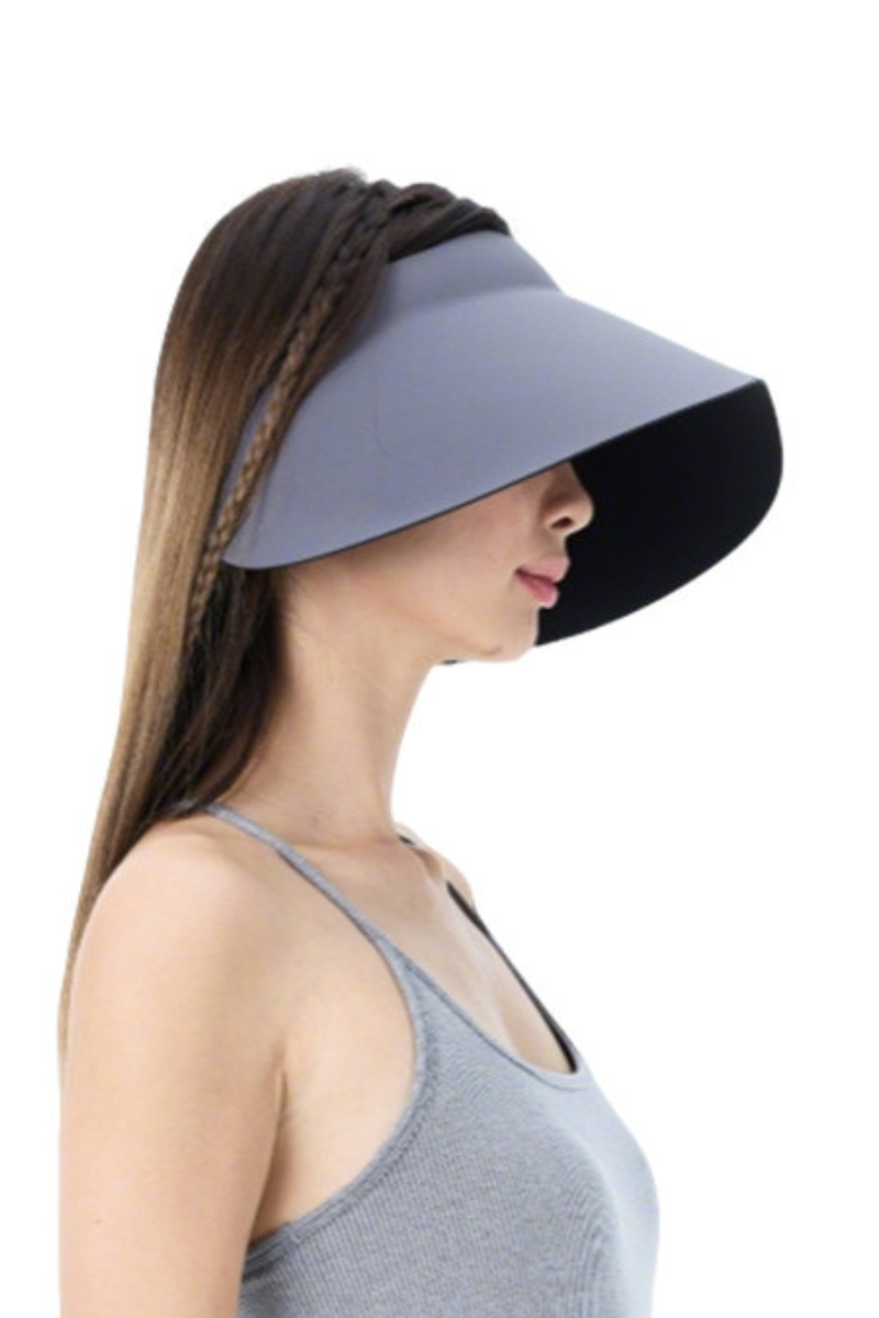Women's Oversized Brim Foldable UV Protection Sun Visor