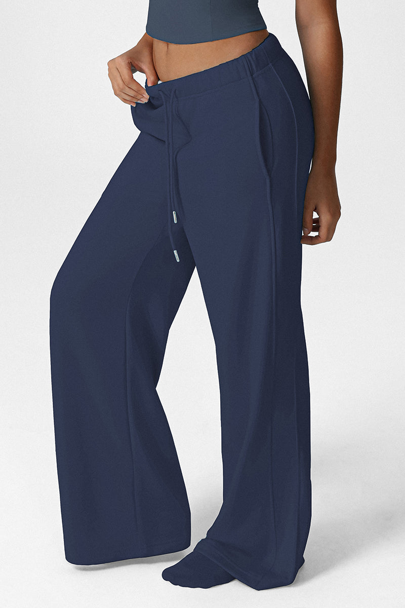 Women Loose Fit Straight Leg Casual Sport Sweatpants Yoga Dance Wide-Leg Workout Pants