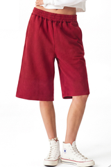 Unisex Fall Elastic Waistband Relaxed Wide Leg Sweatpants
