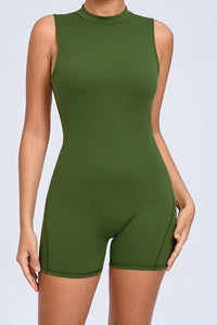 Women Sleeveless Back Hollow Fitness Peach Butt Removable Chest Pad Sports Yoga Bodysuit