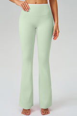 Women Naked-Feel Flared High-Waist Leggings