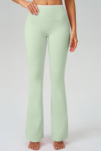 Women Naked-Feel Flared High-Waist Leggings