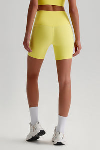 Women High Waisted Butt Lifting Seamless Naked Sensation Yoga Shorts